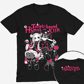 Футболка чорна Morze Toilet-bound Hanako-kun (Туалетний привид Ханако)