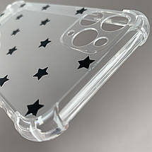 Чохол для Apple iPhone 11 Pro чохол з бронь кутами з принтом чорних зірочок на айфон 11 про q03p, фото 4