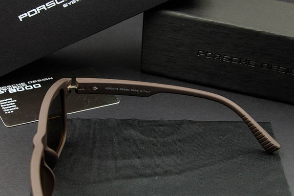 Окуляри чоловічі сонцезахисні Porsche Design поляризаційні (арт. P6699) коричневий матовий, фото 5