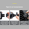 Універсальный автомобільний тримач для телефона 2в1 на панель у решітку Автотримач на присосці на лобове скло Baseus, фото 11