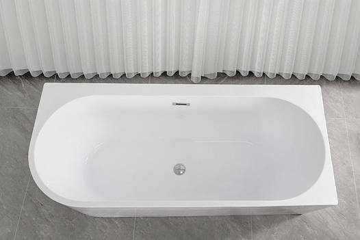 Окремостояча асиметрична акрилова ванна AquaStream INDRIA 170x75x58 права, фото 1