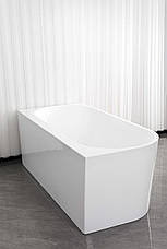 Окремостояча асиметрична акрилова ванна AquaStream INDRIA 170x75x58 права, фото 3