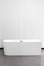 Окремостояча асиметрична акрилова ванна AquaStream INDRIA 170x75x58 права, фото 2