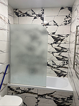 Штора для ванної скляна Atlantis PF 74 R 140х85 см розпашна права хром матове скло 4 мм, фото 2