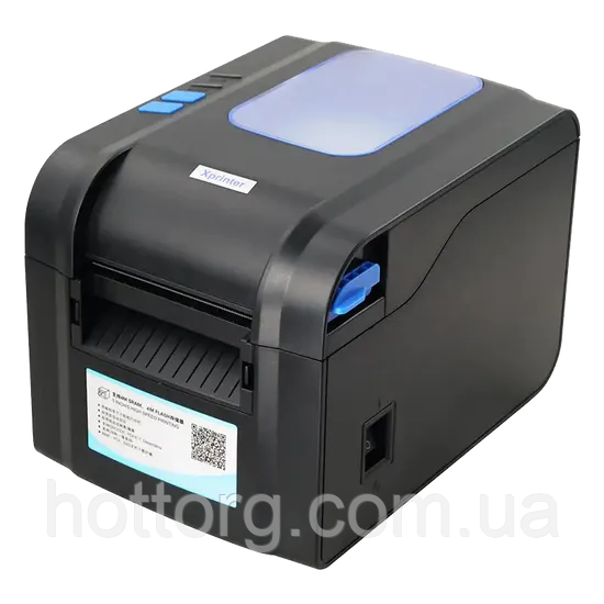 Принтер етикеток Xprinter XP-370B USB + Ethernet з відокремлювачем (XP-370B-UE)