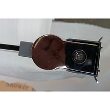 Штора для ванної скляна Atlantis PF 74 R 140х85 см розпашна права хром матове скло 4 мм, фото 3