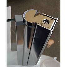 Штора для ванної скляна Atlantis PF 74 R 140х85 см розпашна права хром матове скло 4 мм, фото 4