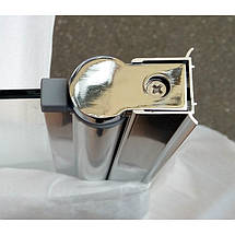 Штора для ванної скляна Atlantis PF 74 R 140х85 см розпашна права хром матове скло 4 мм, фото 5