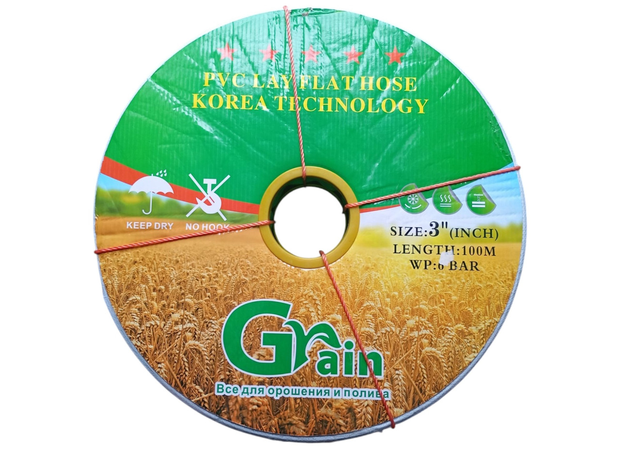 Рукав Lay Flat 4" (d100 мм) 6 BAR для поливання 100 м