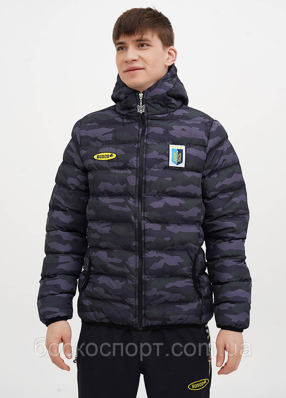 Куртка пуховик камуфляж чоловіча bosco sport Україна. оригінал. Новинка сезона 2025, фото 1