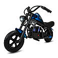 Дитячий електромотоцикл Techno ES-60 Blue-Black, фото 3