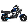 Дитячий електромотоцикл Techno ES-60 Blue-Black, фото 4
