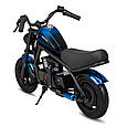 Дитячий електромотоцикл Techno ES-60 Blue-Black, фото 6