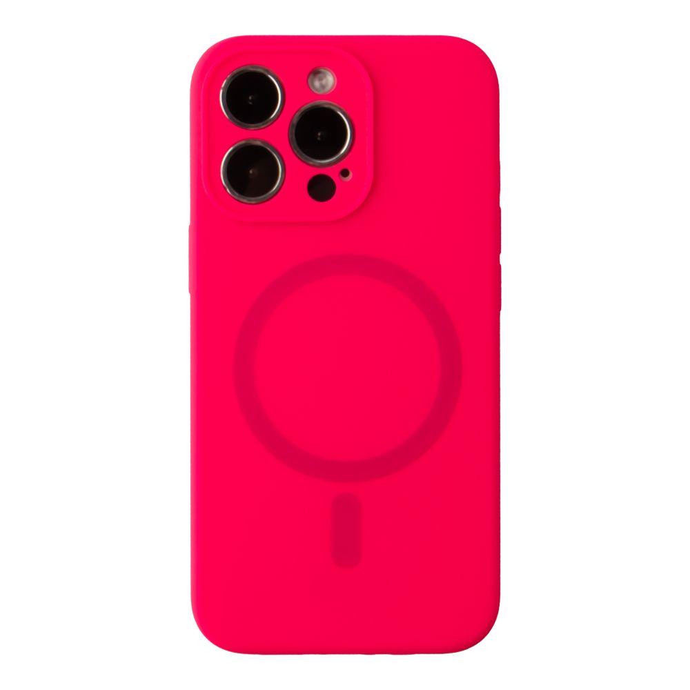 Чохол Glow Silicone Case Full Camera with Magsafe для iPhone 13 Pro Max Колір Hot pink, фото 1