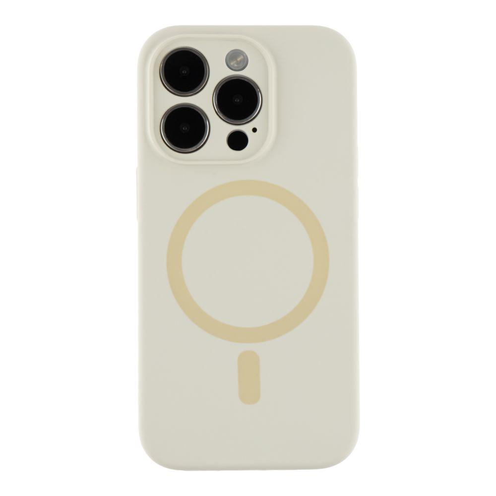 Чохол Glow Silicone Case Full Camera with Magsafe для iPhone 14 Pro Колір Antique white, фото 1