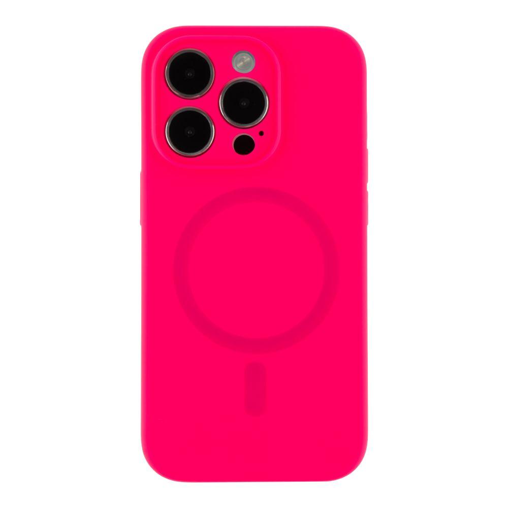Чохол Glow Silicone Case Full Camera with Magsafe для iPhone 14 Pro Max Колір Hot pink, фото 1