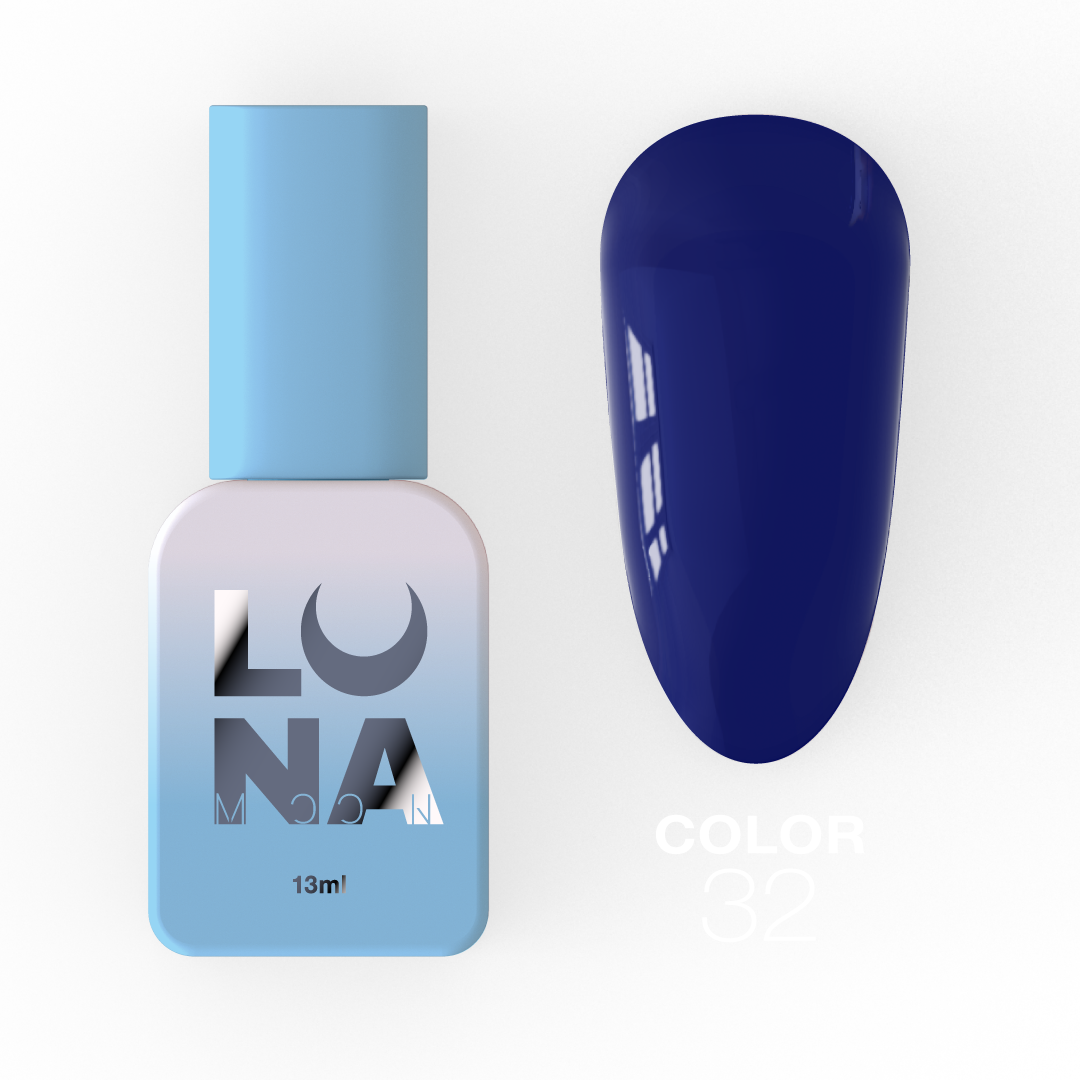 Гель-лак Luna Color No32, 13 мл (насичений синій)