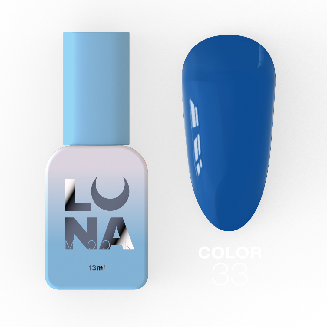 Гель-лак Luna Color No33, 13 мл (безпечний синій)