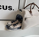 Сумка жіноча спортивна з відділенням для взуття чорна 150С, фото 3