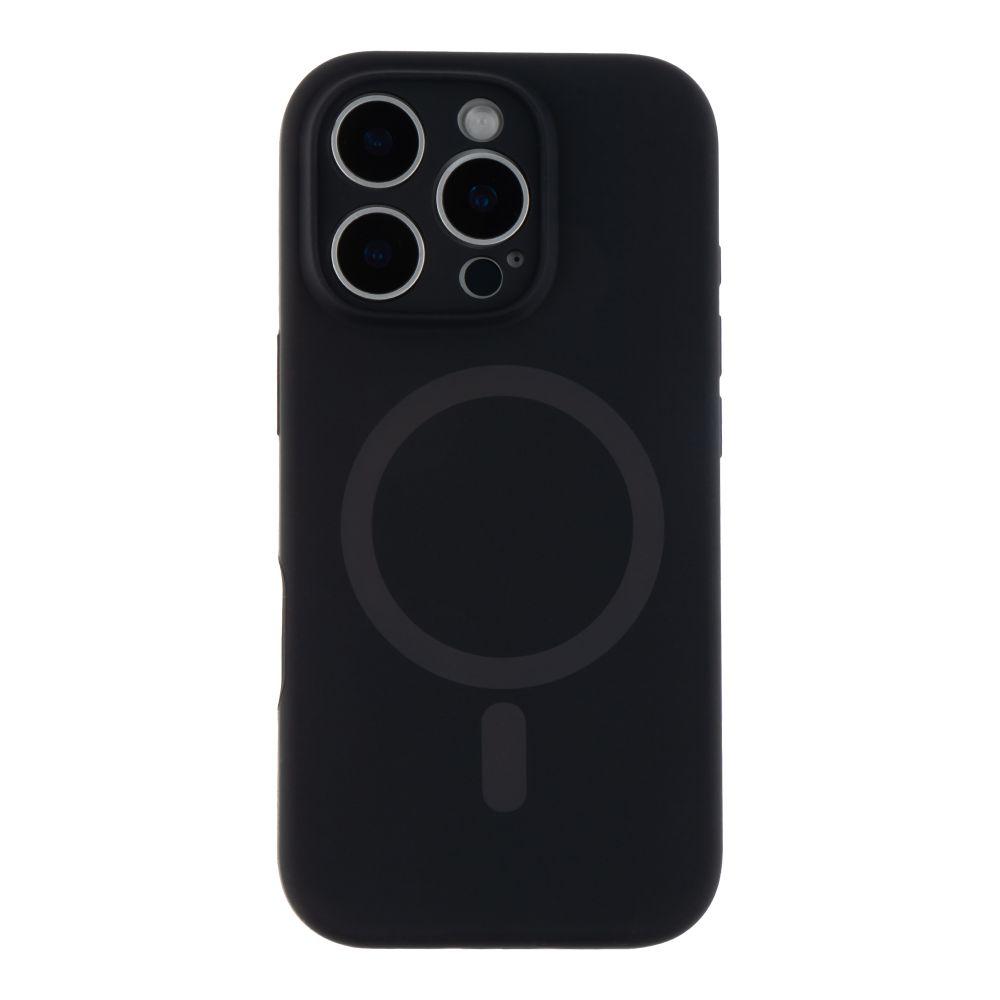 Чохол Glow Silicone Case Full Camera with Magsafe для iPhone 16 Pro Max Колір Black