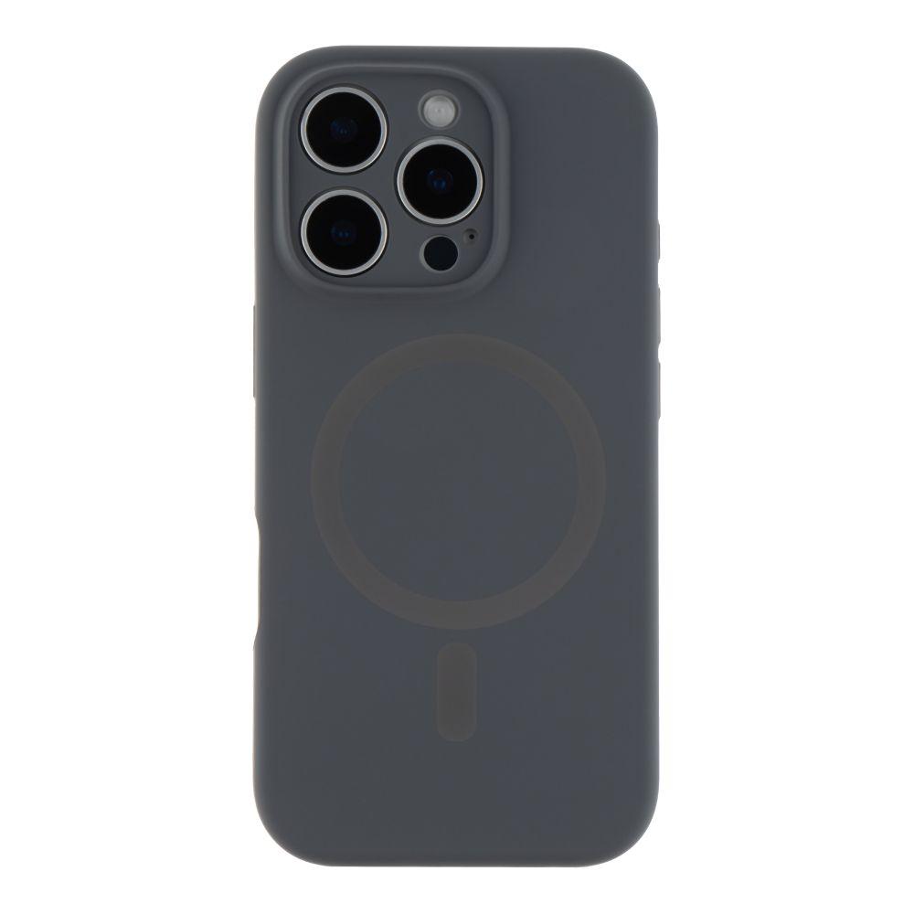 Чехол Glow Silicone Case Full Camera with Magsafe для iPhone 16 Pro Max Цвет Grey
