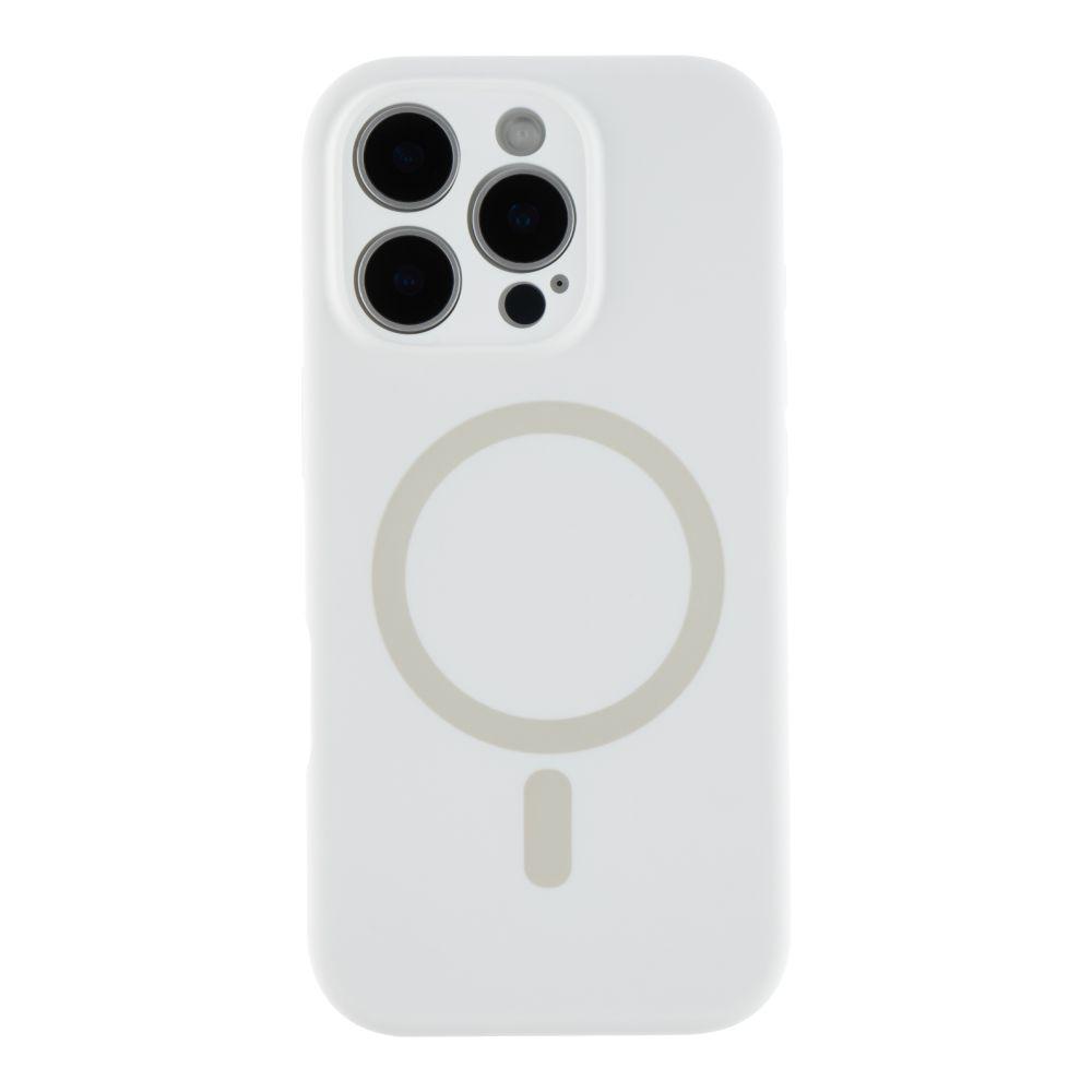 Чохол Glow Silicone Case Full Camera with Magsafe для iPhone 16 Pro Max Колір White