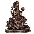 Декоративна статуетка "Ганга – індуїстська богиня" з полістоуну від італійського бренду Veronese висота 20 см, фото 2