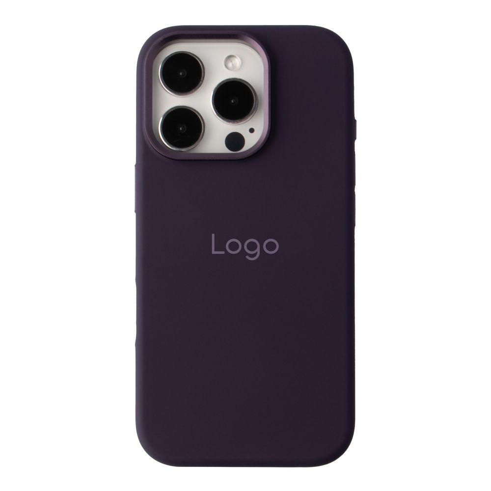 Чохол Silicone Case Metal Buttons (AA) для iPhone 16 Pro Max Колір Purple
