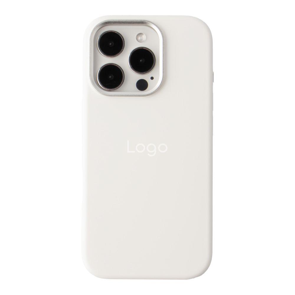 Чохол Silicone Case Metal Buttons (AA) для iPhone 16 Pro Max Колір White