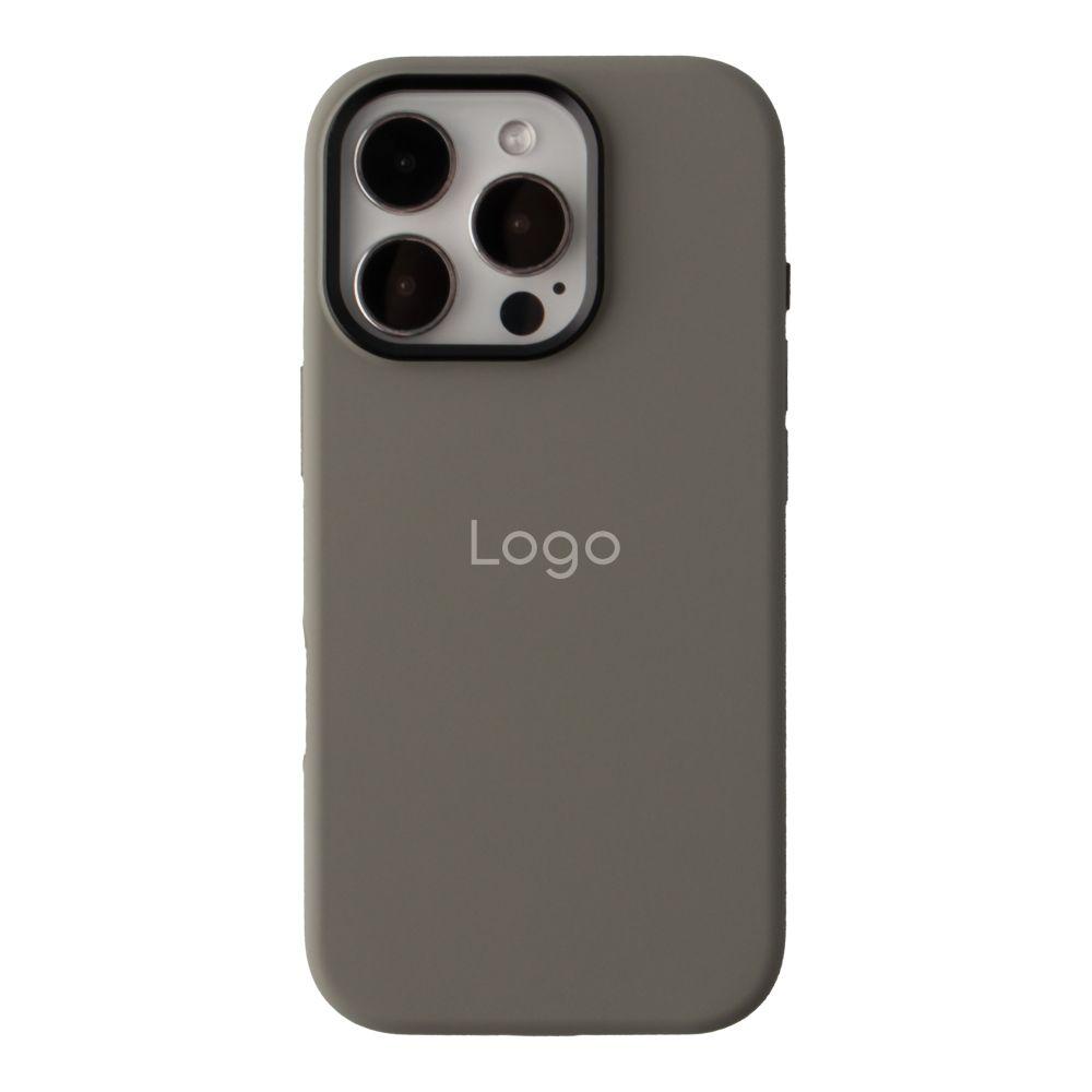 Чохол Silicone Case Metal Buttons (AA) для iPhone 16 Pro Max Колір Stone