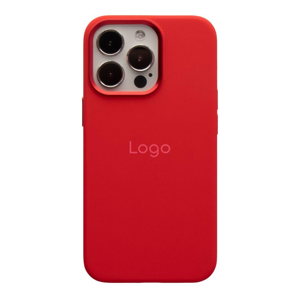 Чохол Silicone Case Metal Buttons (AA) для iPhone 13 Pro Max Колір Red, фото 1