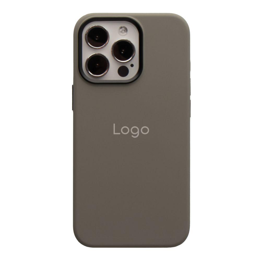 Чохол Silicone Case Metal Buttons (AA) для iPhone 13 Pro Max Колір Stone, фото 1