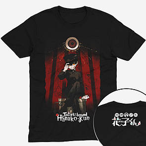 Футболка чорна Morze Toilet-bound Hanako-kun (Туалетний привид Ханако)
