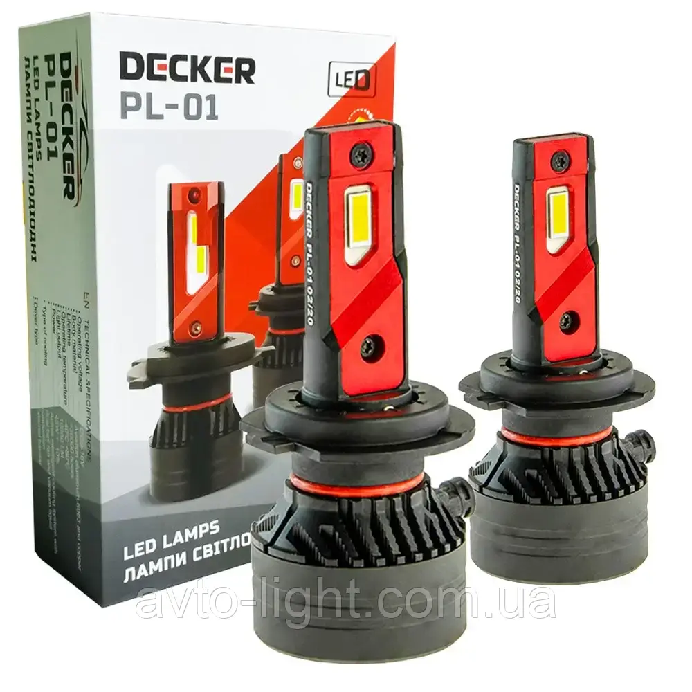 Decker PL-01 H7 комплект (2шт)