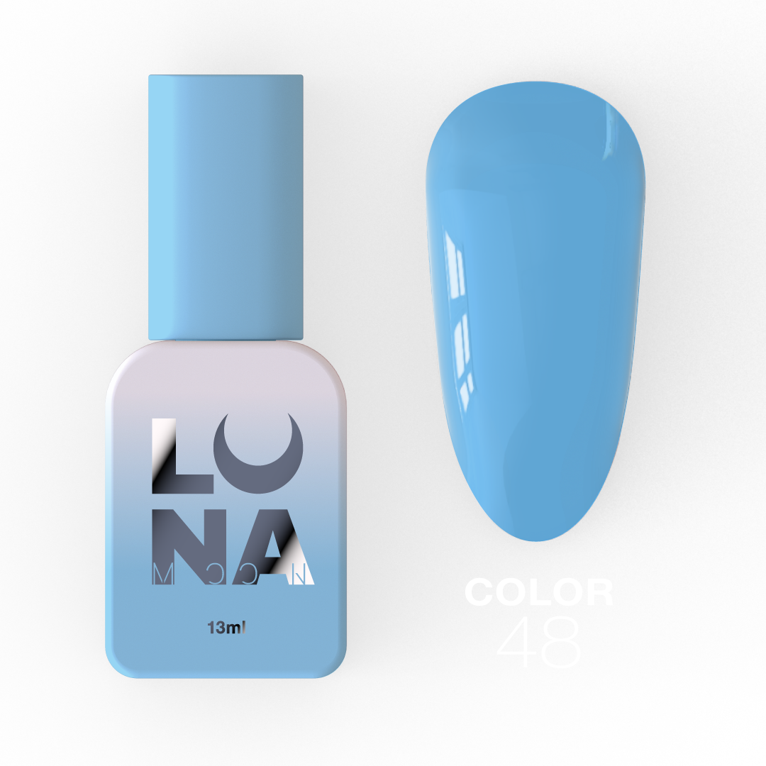 Гель-лак Luna Color No48, 13 мл (безбесно-блакитний)