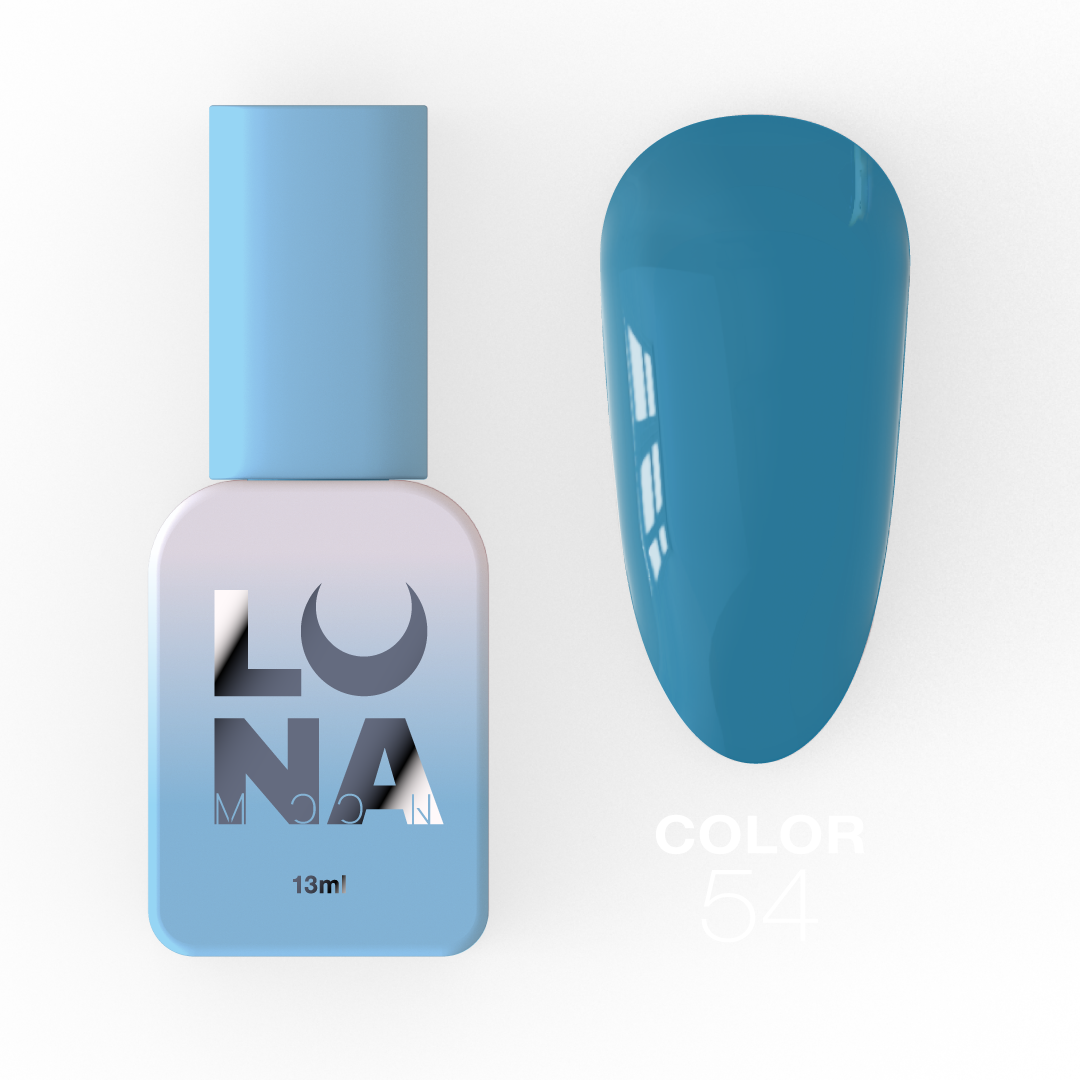 Гель-лак Luna Color No54, 13 мл (колір морської хвилі)