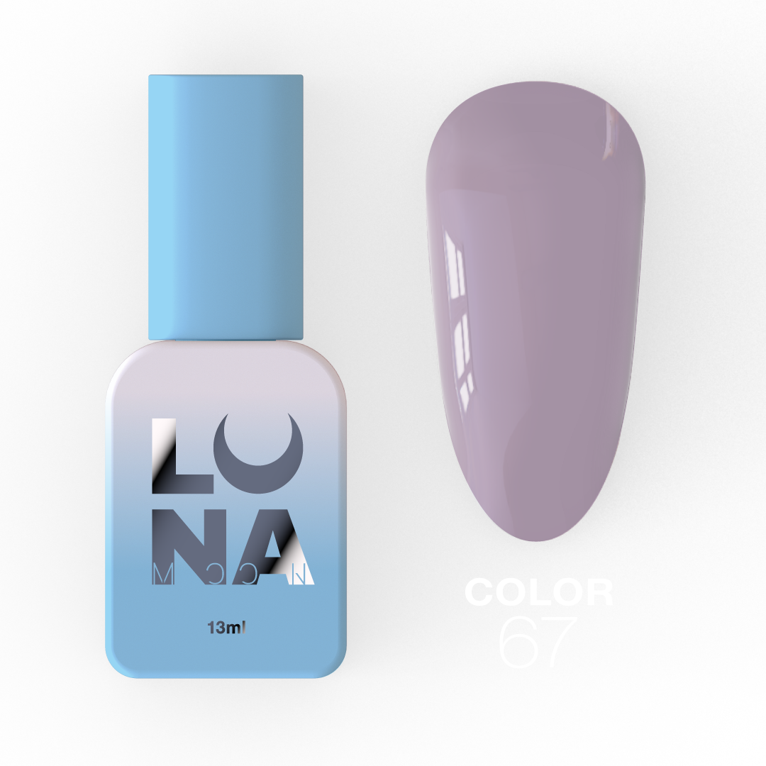 Гель-лак Luna Color No67, 13 мл (ніжний бузковий)