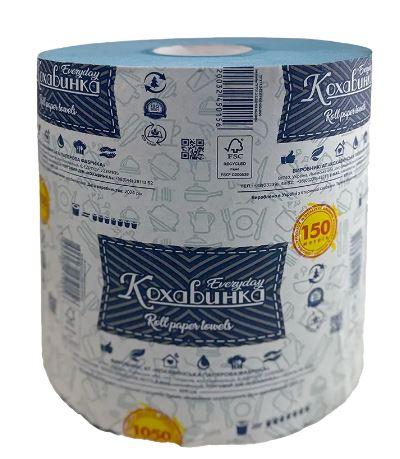 Рушник паперовий Кохавинка 150 м (1050 відривів)