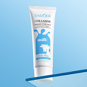 Пілінг для обличчя SADOER Ceramide Pure Milk Exfoliator Gel, 80 мл., фото 1