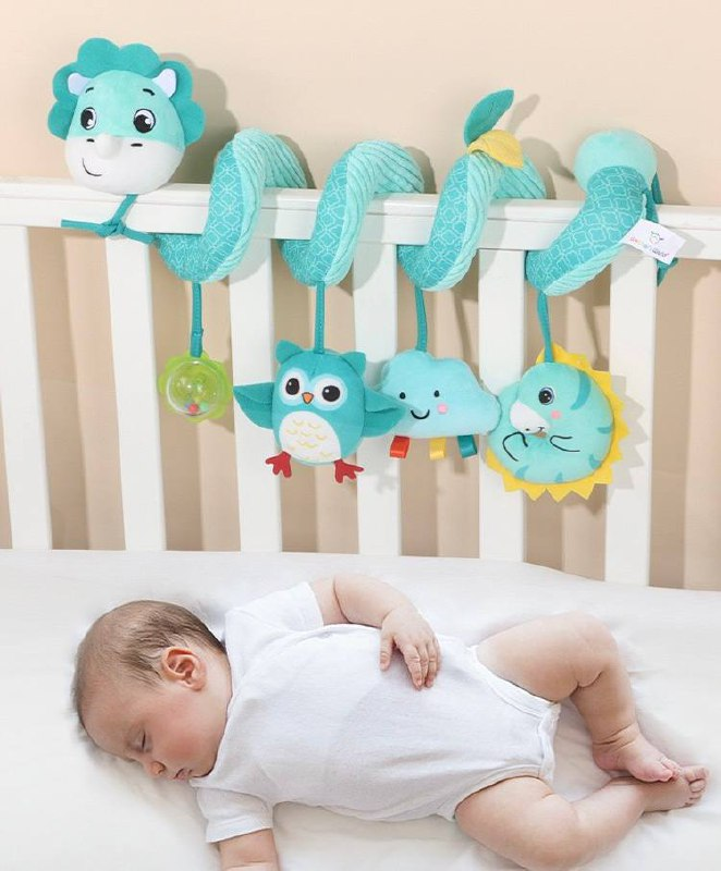 Розвиваюча іграшка спіраль 24619W-A-B Підвіска динозаврик, фото 1