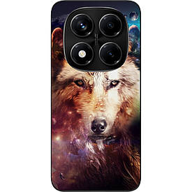 Чохол силіконовий Case для Xiaomi Redmi Note 14 Pro 5G з картинкою Космічний вовк