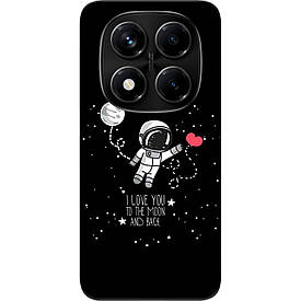 Чохол силіконовий Case для Xiaomi Redmi Note 14 Pro 5G з картинкою Любов до місяця