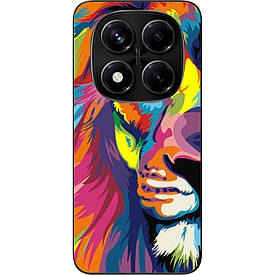 Бампер силіконовий Case для Xiaomi Redmi Note 14 Pro 5G з малюнком Яскравий лев