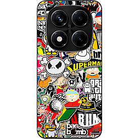 Бампер силіконовий Case для Xiaomi Redmi Note 14 Pro 5G з малюнком Креатив