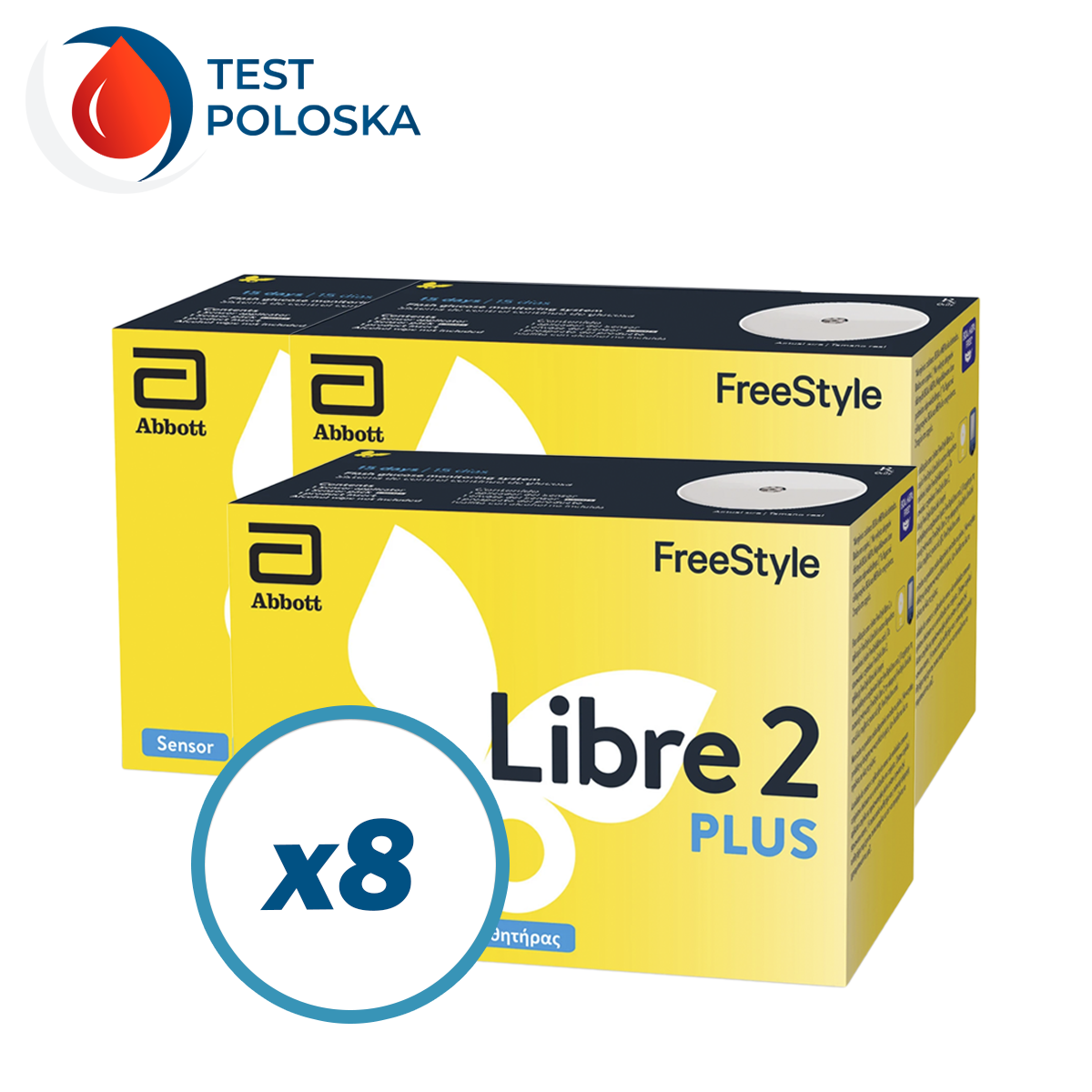 Сенсор Freestyle Libre 2 Plus (ФріСтайл Лібре 2 Плюс) 8 уп.