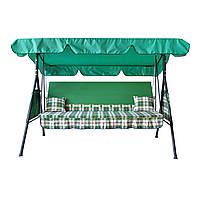 Гойдалка садова Vitan Дача 3-місна з матрацом і навісом (2140083)