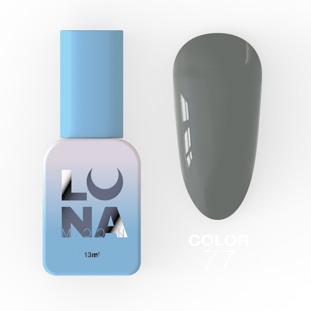 Гель-лак Luna Color No77, 13 мл (сірий теплий)