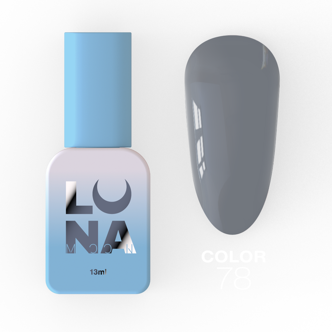 Гель-лак Luna Color No78, 13 мл (сірий холодний)