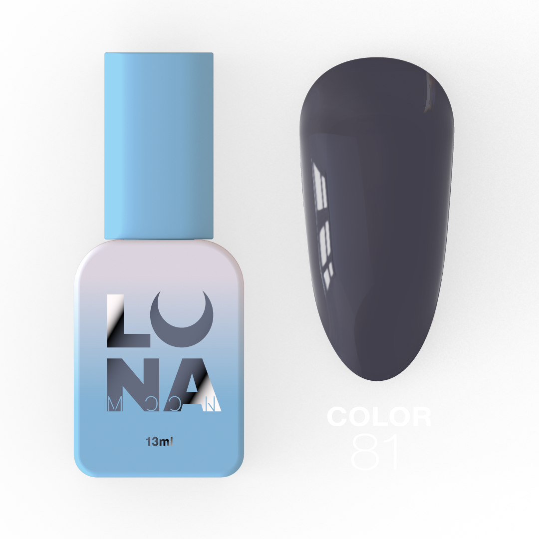 Гель-лак Luna Color No81, 13 мл (сіро-фіолетовий)