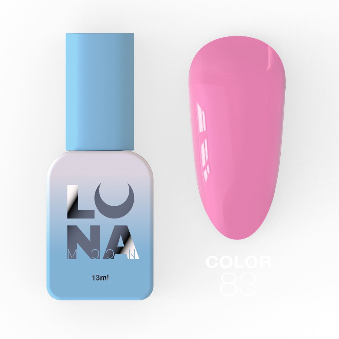 Гель-лак Luna Color No83, 13 мл (рожевий)
